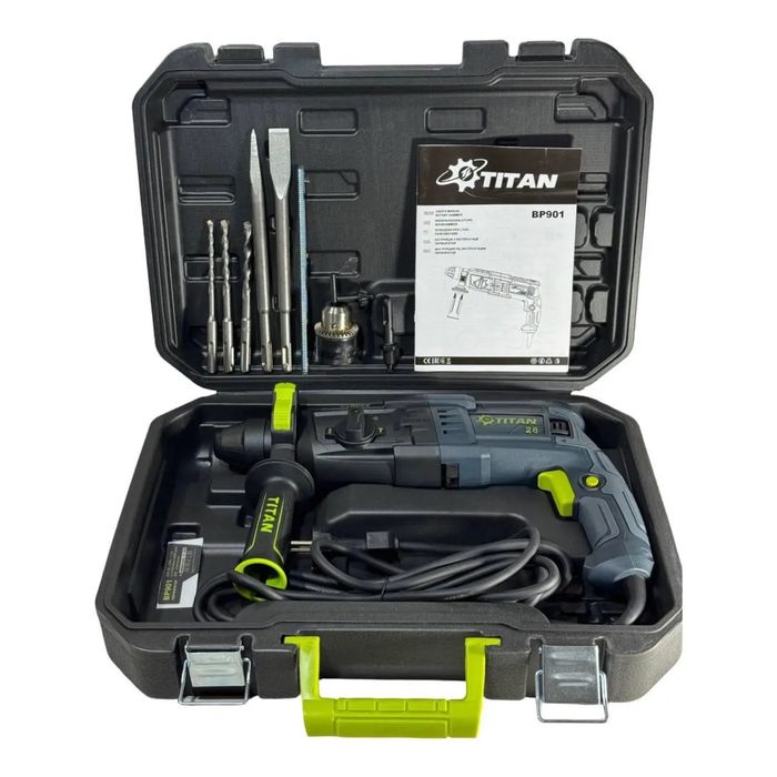Перфоратор TITAN BP810 - 800 Вт - SDS-Plus - 3.3 Дж - гарантія