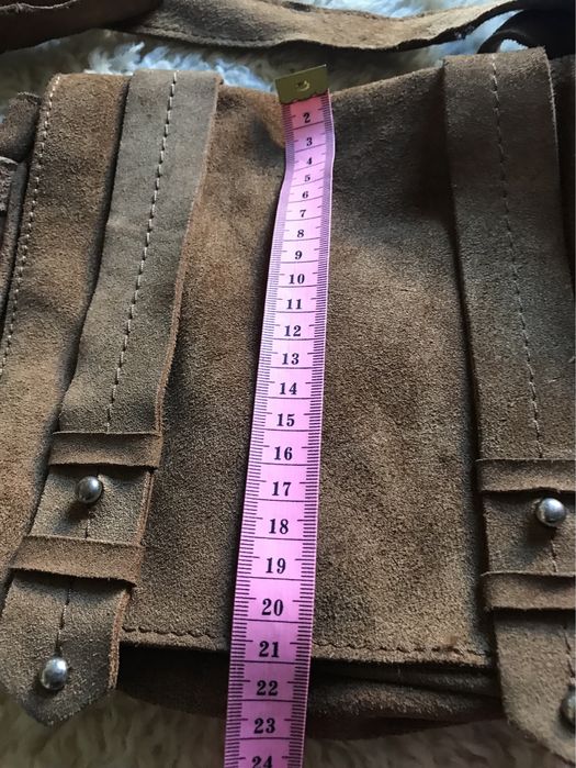 Замшева сумка бренд zara