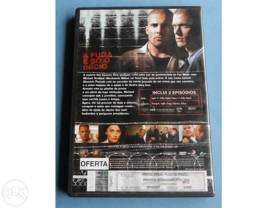 Dvd - prisonbreak season 1 - episódio 1 e 2