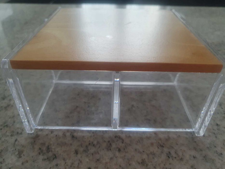 Organizer pudełko szkatułka na biżuterię z lusterkiem Home&you