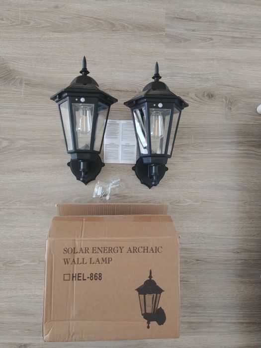 Nowe dwie lampy solarne czujnik ruchu