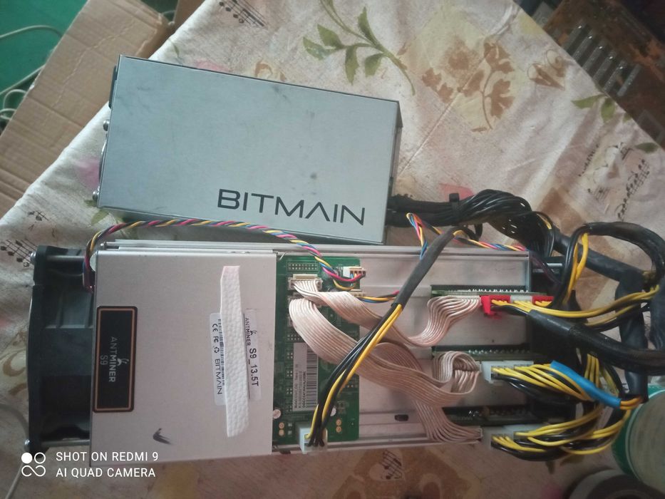 Срочно продам Asic s9 13.5 thс блоком питания.