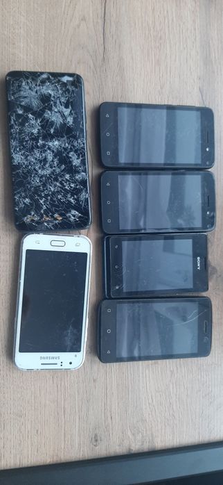 Smartfony 6szt. uszkodzone