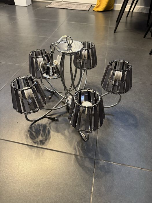 Pieękny Zyrandol w stylu Glamour 5 - ramienny