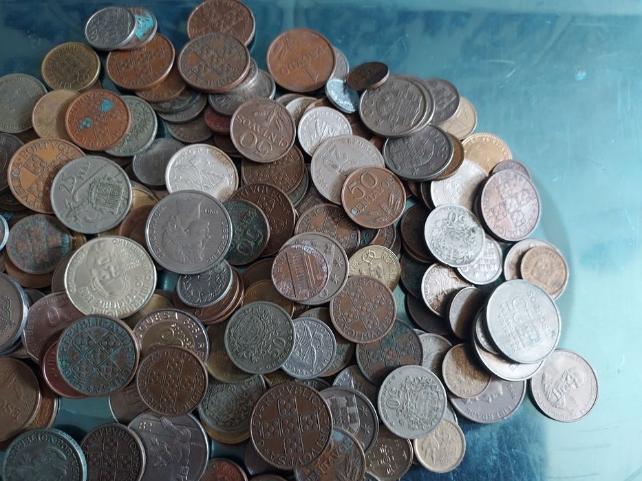 Lote 1 kg vários moedas