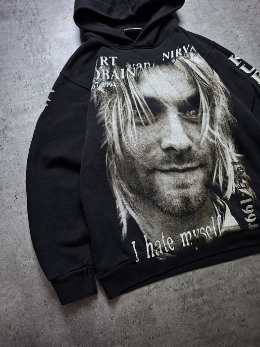 Kurt Cobain Nirvana Bluza z Kapturem Print z Dwóch Stron M