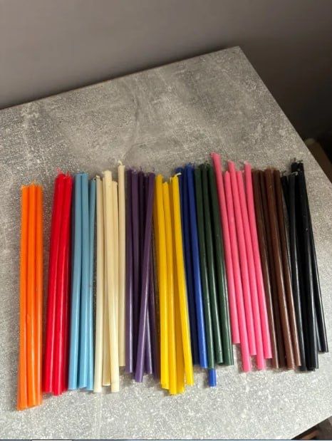 Свечи восковые для ритуалов и скруток