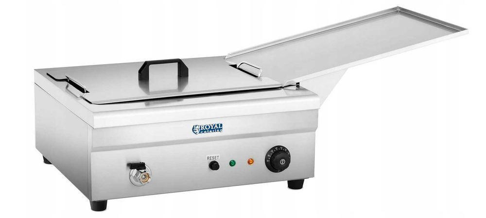 SMAŻALNIK DO PĄCZKÓW 18 L 3200 W Royal Srebrny Gwarancja Nowy