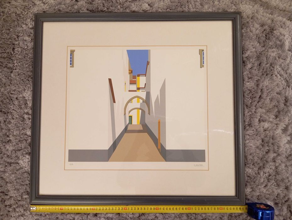 Serigrafia de Maluda assinada (E/A: Edição de Autor) com 67cmx61cm