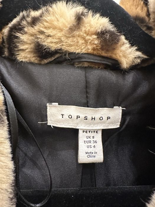 Шуба леопардова Topshop 36