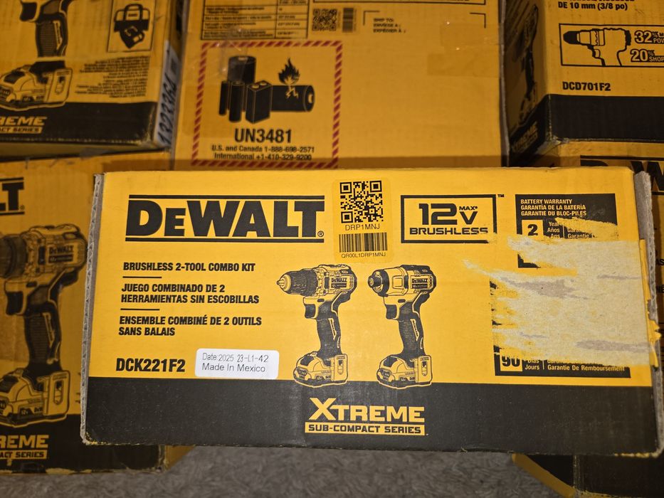 DeWALT DCH072 12V, DCK221 12V, DCD701 12V