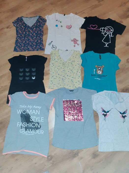 7 koszulek rozmiar S 4zł /szt