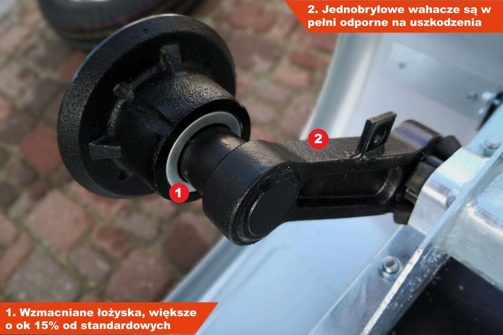 Przyczepa Neptun RUSTIK 263 2 RT GN149 SPAWANA z blachy 3 mm