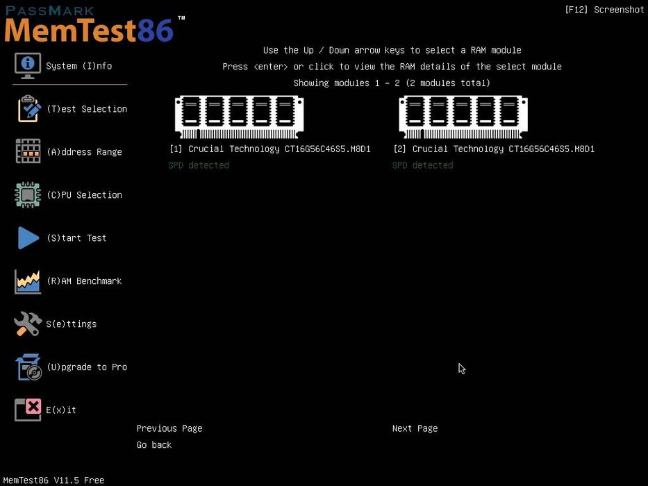 DDR5 Crucial 32GB (2x16GB) CT2K16G56C46S5 5600 MHz SO-DIMM