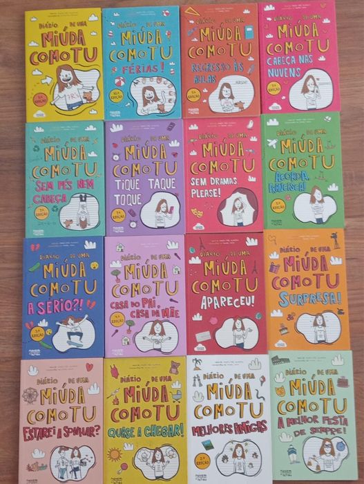 Coleção dos livros 1, 3, 8 e 9- Diário de uma miúda como tu