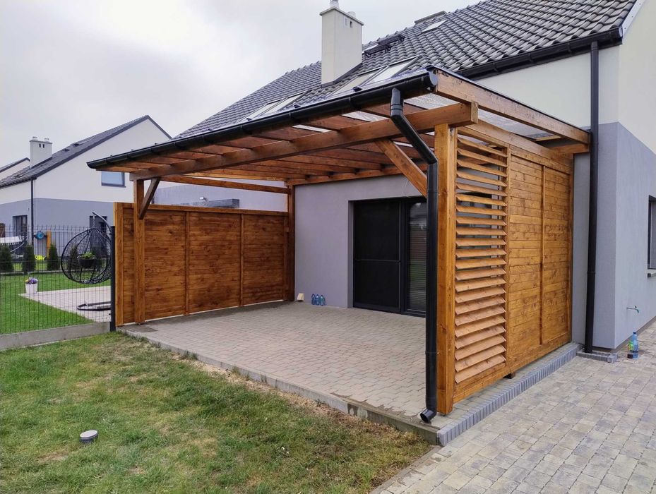 Zadaszenie tarasu, poliwęglan lity, wiata, altana !