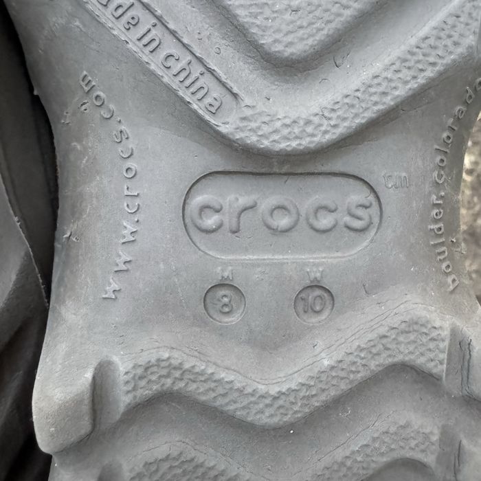 Тапочки Crocs Brown/Grey, 40-41 размер, Сабо, Оригинал, Шлепанцы