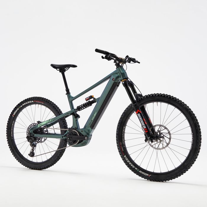 Rockrider Stilus E-Big Mountain All-Suspension Electric Mountain Bike Sram NX 12V 750Wh 27.5'' 29'' Green