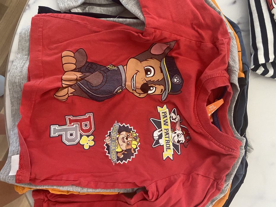 Zestaw 10 koszulek długo rękaw 98/104 psi patrol