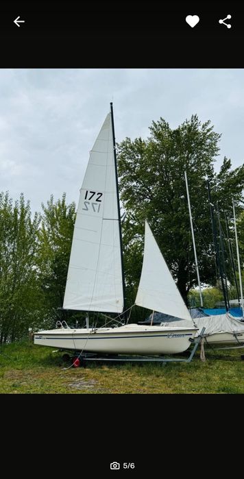 Żaglówka z Niemieckiej stoczni gruben ,Gipsy Star z przyczepami