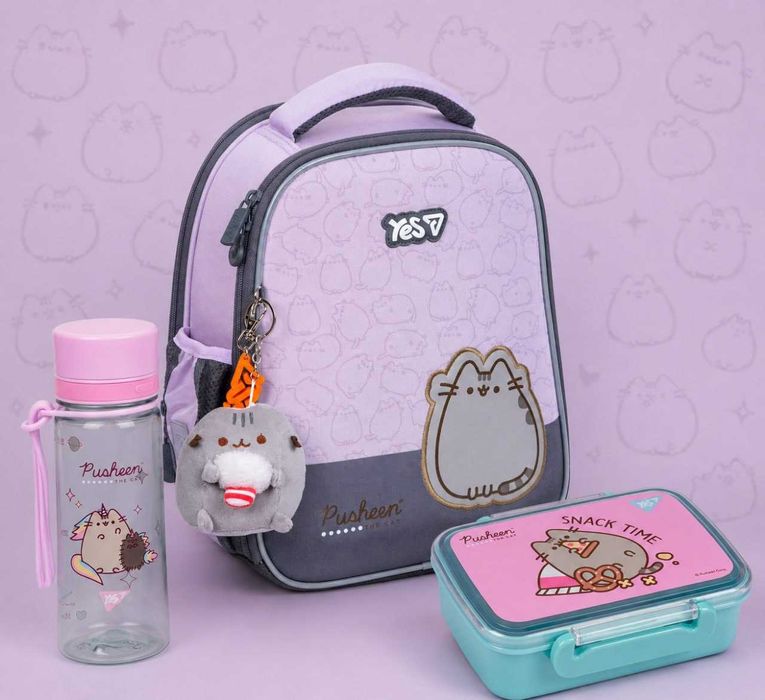 Набір YES: рюкзак+ланчбокс+пляшка Pusheen. Уточнюйте ціну