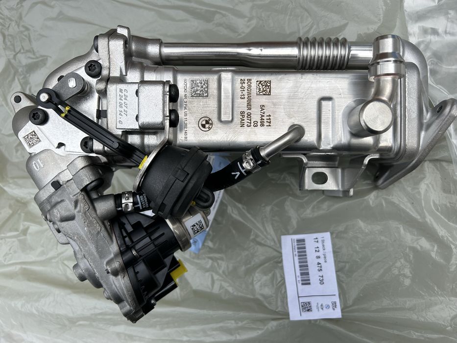 Chlodnica zawor AGR EGR Bmw b37 b47 komplet