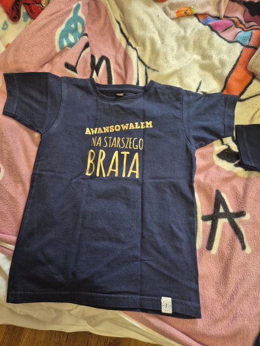 Koszulka awansowałem na starszego brata rozmiar 116 chlopięca