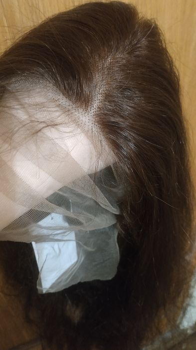 100% натуральне волосся 75см. Перука з любим проділом (сіточка). Парик