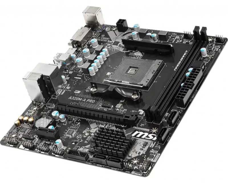PC DESKTOP NOVO - Cx m-ATX Nox Lite 030 Preta 500W, MSI A320M-A Pro, 8GB RAM, SSD 120 GB