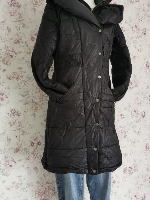 Kurtka zimowa, puchowa, pikowana, L, 40, dłuższa, błyszcząca  Zara