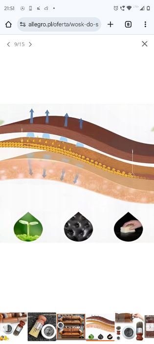 Balsam, preparat do mebli skórzanych z woskiem pszczelim.