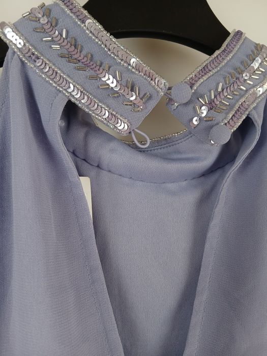 Elegancka bluzka Lipsy London L/XL 42 cekiny zdobiona szyfonowa