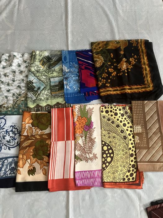 Платки, косынки, шарфики - шелк, капрон времен СССР