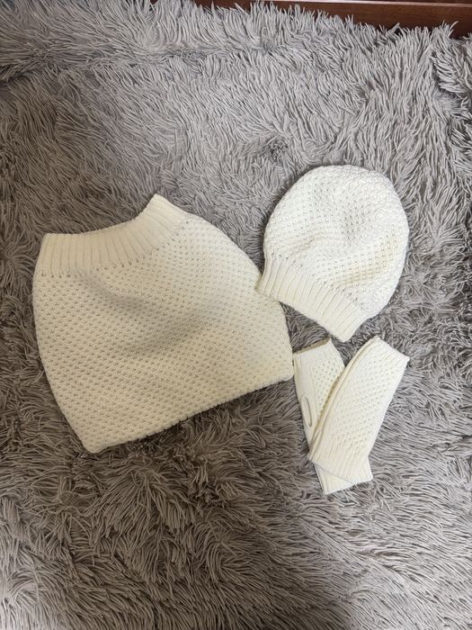 Набір шапочка, хомут та рукавиці