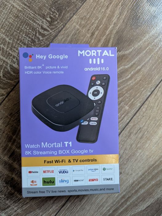 Смарт ТВ приставка  Mortal T1  . 2/8 gb