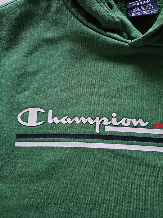 Champion męska bluza z kapturem M zielona hoodie