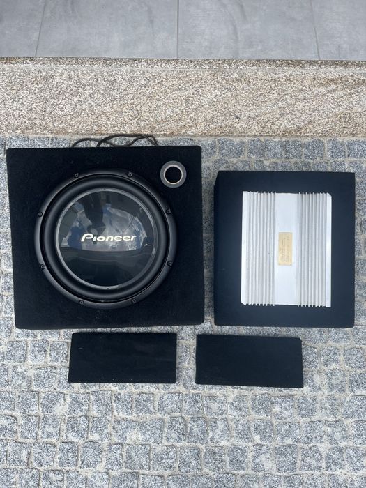 Subwoofer Pioneer e amplificador Audiobank