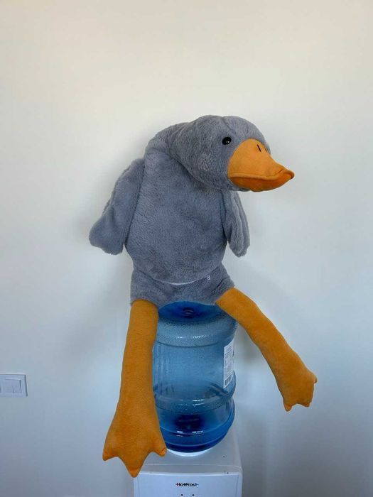 Іграшка Гусак Подушка 160см Оригінал, Гусь Обнімусь Сірий