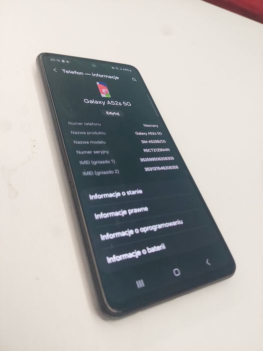 Samsung A52S 128GB Rom 6GB RAM Android 14 Brak Blokad