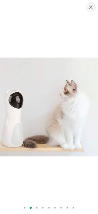 Автоматична лазерна іграшка для кішок W1 з USB і батарейками, 5 режимі