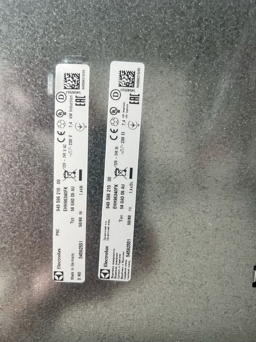 Індукційна плита electrolux 58 gad d5 au
