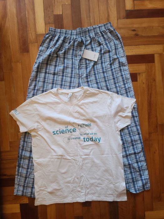 Подарунок комплект білизни для сну чоловіча XL (52-54) 100% бавовна