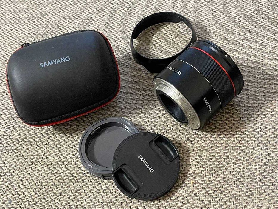 обʼєктив samyang 18 2.8 sony E mount fullframe