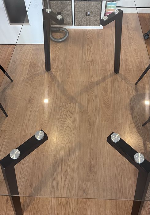 Mesa jantar de vidro