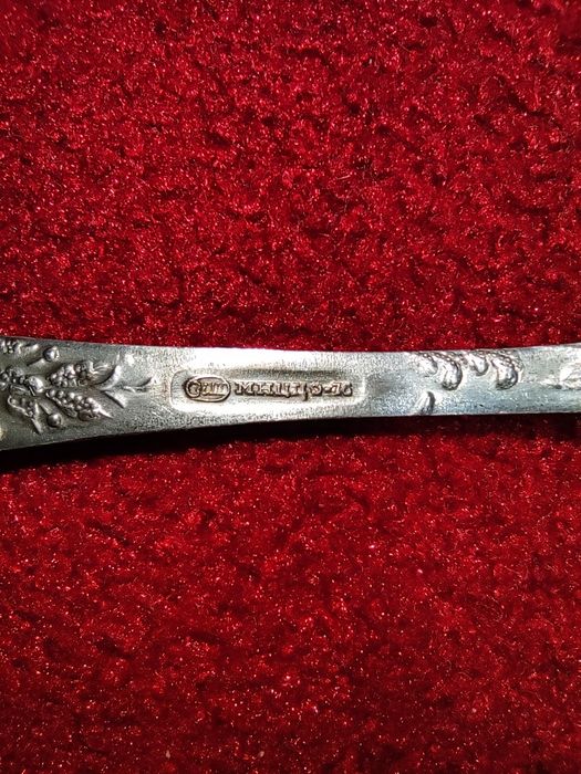 Новый винтажный набор посеребренных чайных ложек ЗіШ МНЦ в коробке