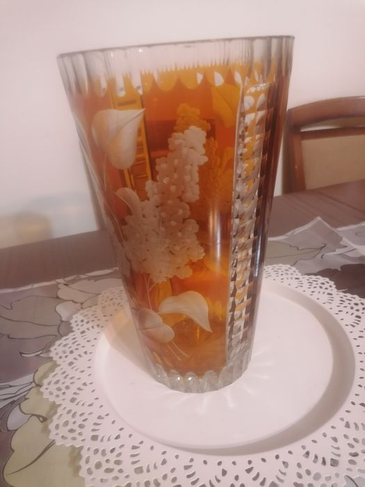 Wazon kolorowy kryształ duzy