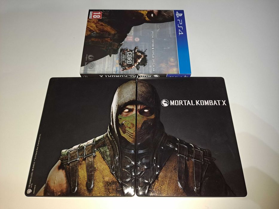Mortal Kombat X Steelbook [Polskie Wydanie] [Brak gry!] Sony PS4