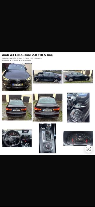 Audi 3 2.0 TDI limousine