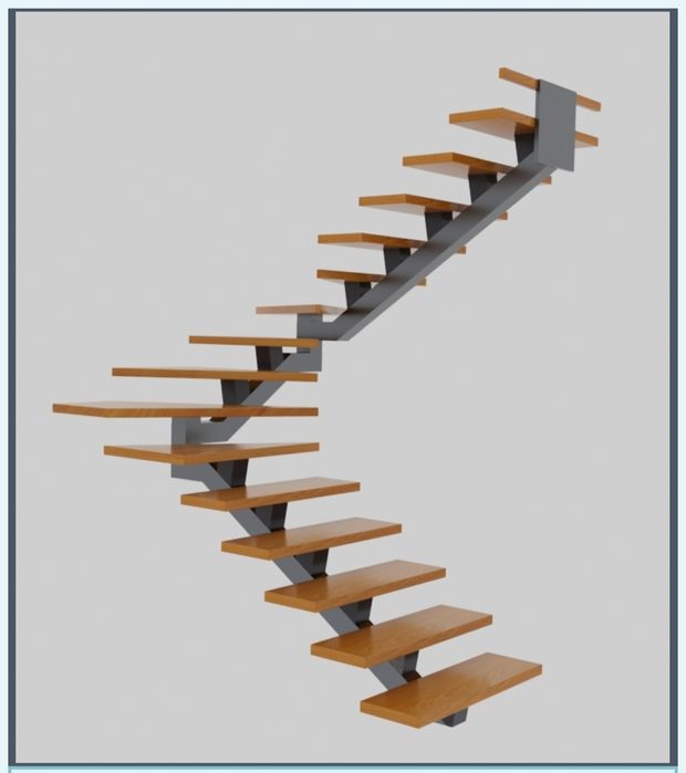 Schody półkowe stalowe