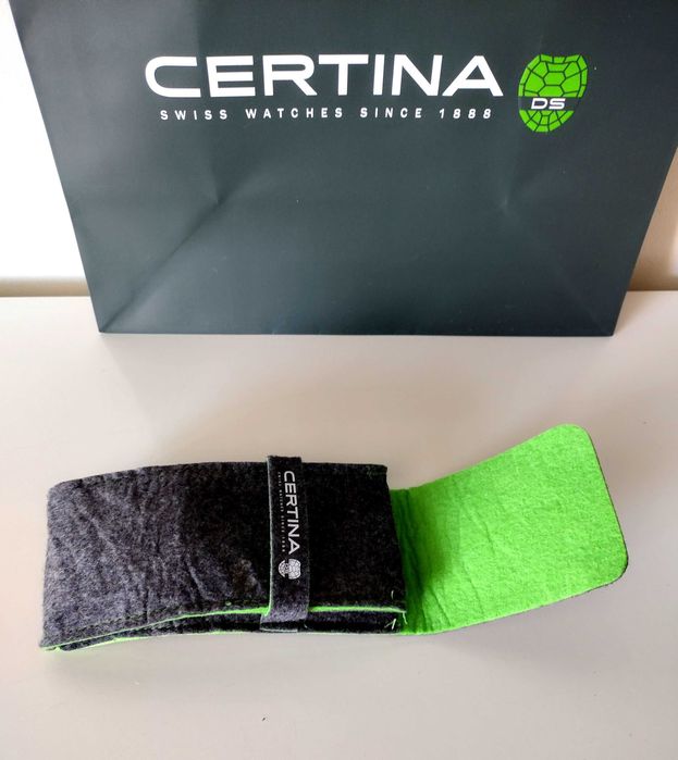 Oryginalne, nowe etui materiałowe marki Certina plus torba